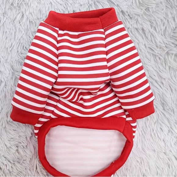 🐾🐾🐾3 for $12🐾🐾🐾Striped Dog Sweatshirt NWOT - Picture 2 of 4